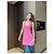 Vestido tank de algodón rosa Gucci con punto jacquard Double G - vista 8