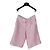 Shorts Chanel em tweed rosa