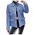 Chaqueta Chanel de tweed azul talla 34