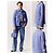 Chaqueta Chanel de tweed azul talla 34 - vista 2