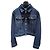 Chanel Jeansjacke Blau Grösse 36
