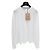 Top Miu Miu in Cotone Bianco con Logo Ricamato