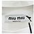 Top Miu Miu in Cotone Bianco con Logo Ricamato - vista 2