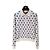 Chanel Strickware aus Seide mit Kleemuster und Polokragen