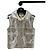 Chanel Weste Silber Leder mit Pelz