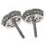 Van Cleef & Arpels Orecchini Fleurette Small in oro bianco 18K e diamanti - vista 3