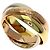 Anello Cartier Trinity in oro rosa bianco e giallo