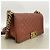 Borsa a tracolla Chanel Boy Chain in pelle di vitello marrone - vista 2