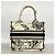 Borsa Tote Christian Dior in tela bianca e nera - vista 10