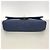 Borsa a tracolla Chanel in pelle blu navy - vista 3