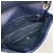 Borsa a tracolla Chanel in pelle blu navy - vista 4