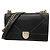 Borsa a tracolla in pelle nera Christian Dior