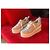 Sneakers Miu Miu in tela argento con zeppa - vista 3