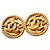 Chanel Vintage CC Round Clip-On Metal Small