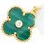 Collana Van Cleef & Arpels Alhambra Malachite e Diamanti - vista 5