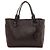 Borsa Tote Loewe Heritage in pelle di vitello marrone