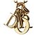 Collana a catena con logo vintage Christian Dior