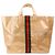 Borsa Tote GUCCI x COMME des GARÇONS in vinile beige - vista 3