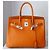 Borsa Hermès Birkin 30 Epsom Orange - vista 2