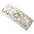 Autre Marque Anello fede in oro bianco 18K e diamanti