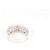 Autre Marque Anello fede in oro bianco 18K e diamanti - vista 4