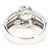 Autre Marque PT900 Platin-Ehering mit Diamant - Ansicht 4
