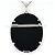 Autre Marque PT900 Platinhalskette mit Achat-Karten-Design - Ansicht 3