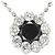 Autre Marque Collana elegante in oro bianco 18K con diamanti