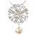 Autre Marque Collana in oro bianco 18K con diamante brown