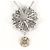 Autre Marque Collana in oro bianco 18K con diamante brown - vista 3