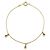 Autre Marque Bracciale con charm in oro giallo 18K e diamanti