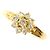 Autre Marque Anello fede in oro giallo 18K e diamanti