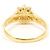 Autre Marque Anello fede in oro giallo 18K e diamanti - vista 3