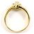 Autre Marque Ehering aus 18K Gelbgold mit 0,59ct Diamant - Ansicht 3
