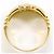 Autre Marque Ehering aus 18K Gelbgold mit Diamant - Ansicht 3