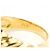 Autre Marque Goldbandring 18K Gelbgold mit Diamant - Ansicht 5