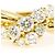 Autre Marque Bandring aus 18K Gelbgold mit Diamant - Ansicht 2