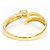 Autre Marque Ehering aus 18K Gelbgold mit Diamant - Ansicht 3