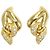 Autre Marque Orecchini a lobo in oro giallo 18K con diamante