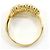 Autre Marque Anello fede in oro giallo 18K e platino con diamanti - vista 3