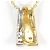 Autre Marque Collana in oro giallo 18K e platino con diamante - vista 3