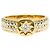 Autre Marque Anello fede elegante in oro giallo 18K e platino
