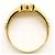 Autre Marque Anello fede elegante in oro giallo 18K e platino - vista 3