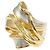 Autre Marque Ehering aus 18K Gelbgold und Platin mit Diamant