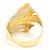 Autre Marque Ehering aus 18K Gelbgold und Platin mit Diamant - Ansicht 4