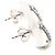 Autre Marque Orecchini a lobo in oro bianco 18K con diamante blu - vista 2