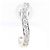 Autre Marque Eleganter einzelner Ohrstecker aus 18K Weißgold mit Diamant