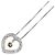 Autre Marque Collar de oro blanco 18K con diamantes marrones