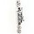 Autre Marque Bracciale con charm in oro bianco 18K con diamante - vista 4