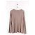 Autre Marque Top de seda Lingua Franca beige - vista 3